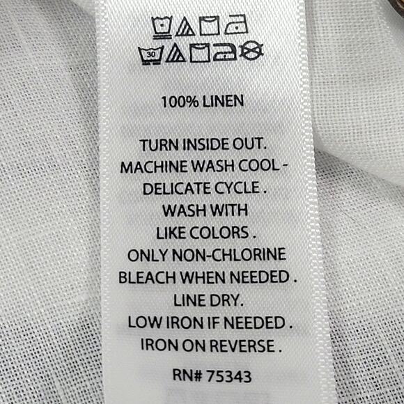 Sigrid Olsen Linen Blouse Size 2X - Picture 5 of 6